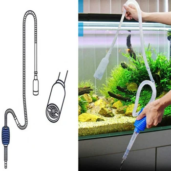 

Small Fish Tank Water Changer Fish Manual Household Pumping Pipe Fish Washing Sand Suction Water Changer Bottom Drain