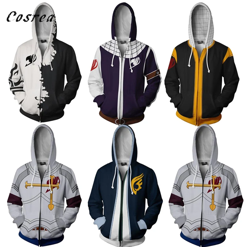 Anime FAIRY TAIL Fairy Tail Wendy Marvell Cosplay Costume Hoodie Sweatshirt Autumn Harajuku Jacket Gray Coat For Mens and Women |