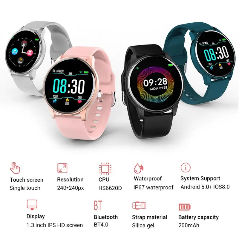 ZL01 Smartband сердечный ритм Монитор артериального давления фитнес-трекер Браслет