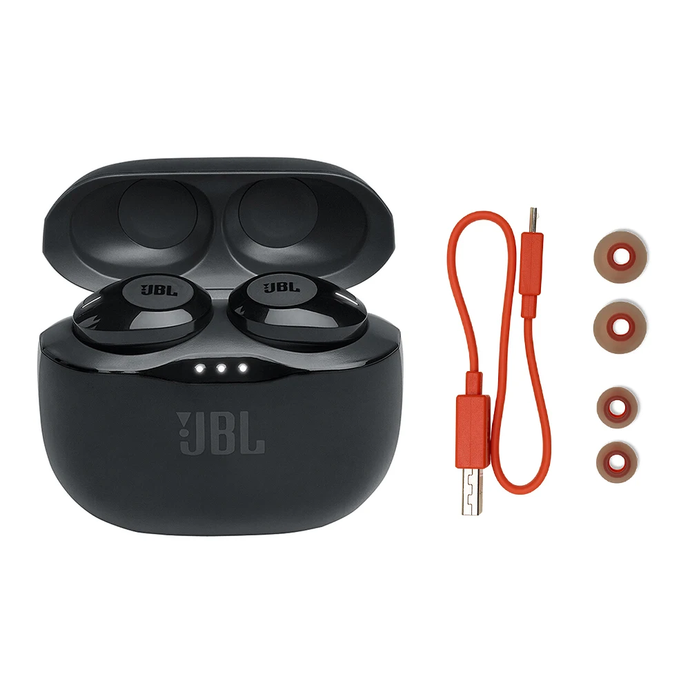 Original JBL T120TWS True Wireless Bluetooth Earphones Stereo Earbuds Bass Sound Headset with Mic Charging Case