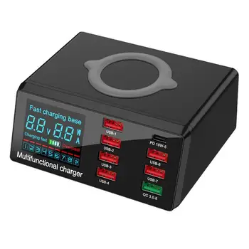 100W 8 Port Multi USB Fast Wireless Charger For IPhone 3.0 S8 Max Charge Quick Charger S9 S10 Pro 11 For Samsung PD E3B7
100W 8 Port Multi USB Fast Wireless Charger For IPhone 3.0 S8 Max Charge Quick Charger S9 S10 Pro 11 For Samsung PD E3B7