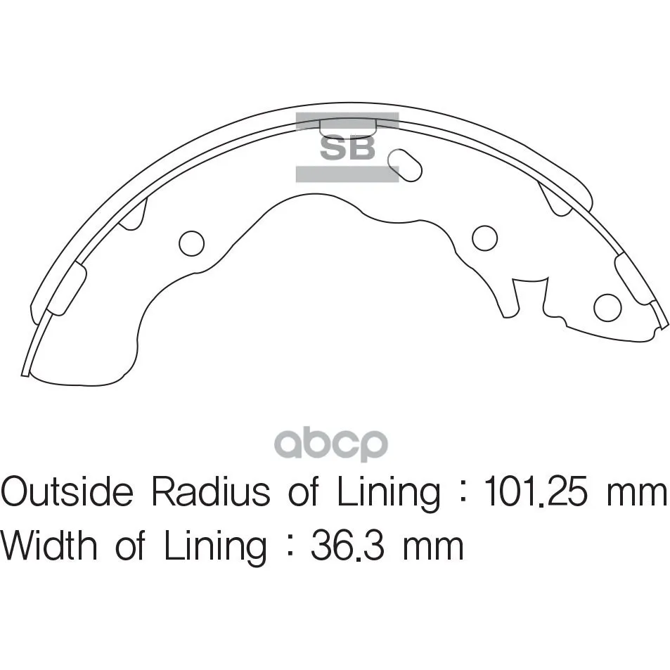 Колодки Тормозные Барабанные Sangsin Brake Sa128 Sangsin brake арт. SA128