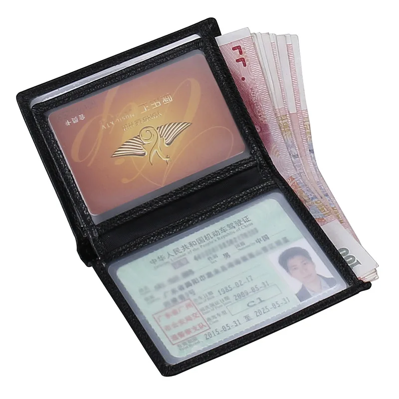 

Really Thin Men Wallet Genuine Leather Large-Volume Multi-functional Driving License Leather Case Wallet