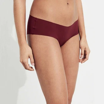 

Sexy Women Lace side Underwear Seamless Breathable Hollow Briefs Solid Color Woman Nylon Low Rise Lingerie Sexy Underwear S-XL