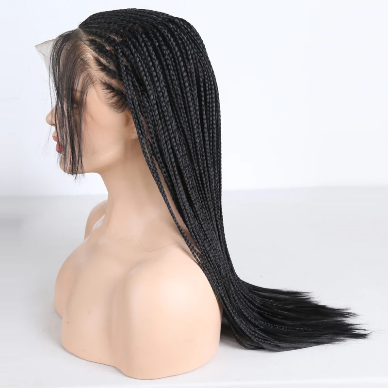 Харизма 13X6 коробка Плетеный парик термостойкие волосы синтетический парик на кружеве с детскими волосами черные парики для женщин