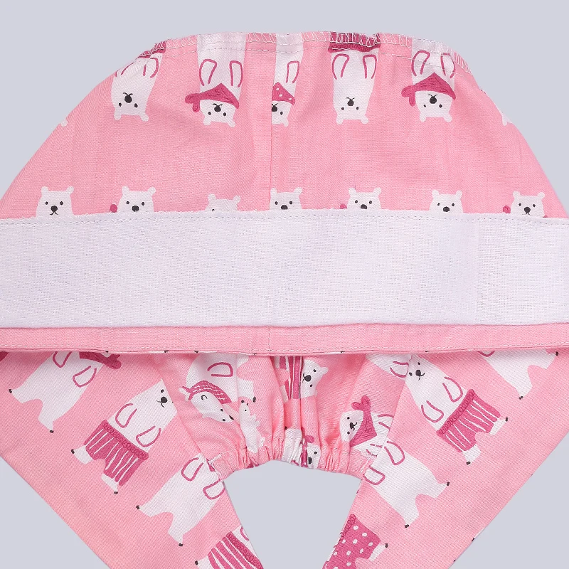 Surgical Scrub Cap Printing Medical Working Hat 100% Cotton Women Men Beautician Dust Proof Cooking Chef Nurse Head Caps