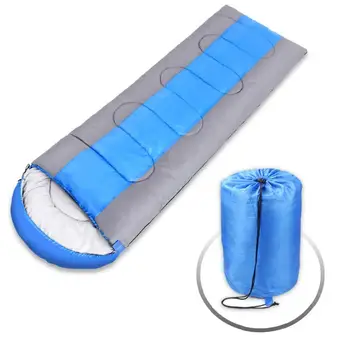

Camping Sleeping Bag Lightweight Portable Warm Sleeping Bag for Adults Summer, Spring, Fall Use - Blue