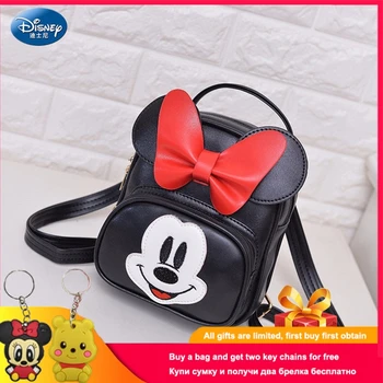 

Disney 2019 Young Girl Messenger Bag New cute Minnie Mickey bag Girls Wallet Children Retro Fashion Messenger Bag Girls Bag