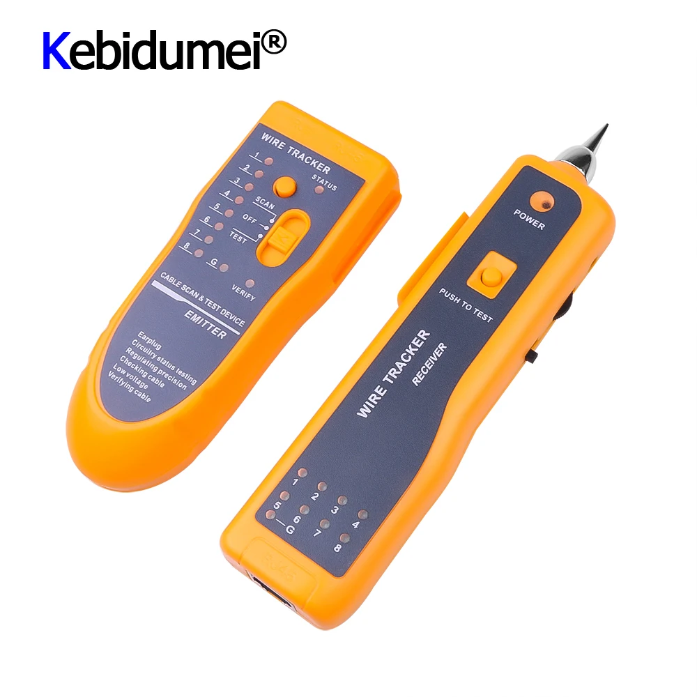 Тестер сетевого кабеля RJ45 RJ11 Cat5 Cat6 детектор трекер телефонного провода