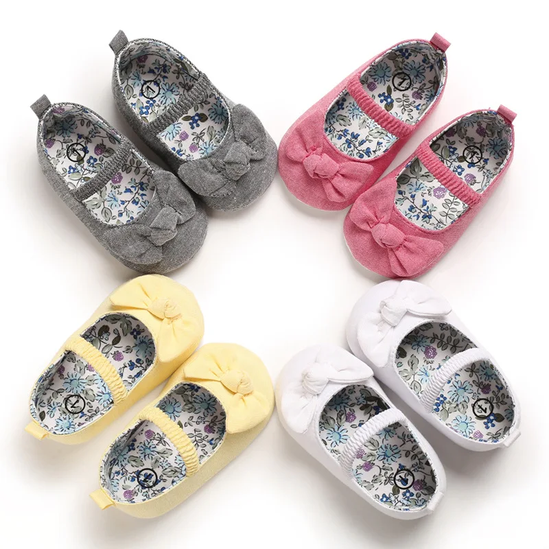 

Summer New Soft Cotton Open Toe Infant Toddler Shoes Cute Bows Pink Princess Baby Girl Shoes Non-slip Cotton Soled First Walkers