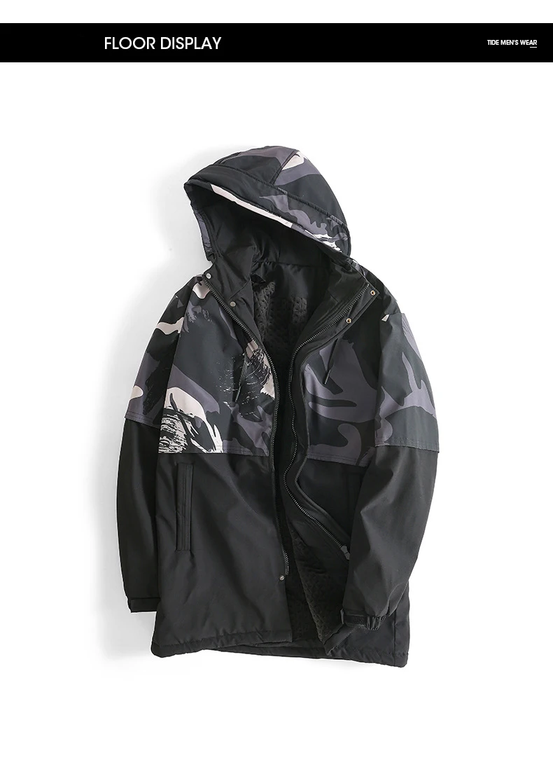 men parker coat new winter jacket men cool windproof men cotton