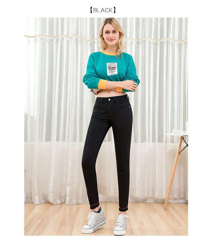 LEIJIJEANS, Новое поступление, модные классические повседневные джинсы, с вышивкой, с усами, для ног, средняя талия, женские джинсы размера плюс, 9199