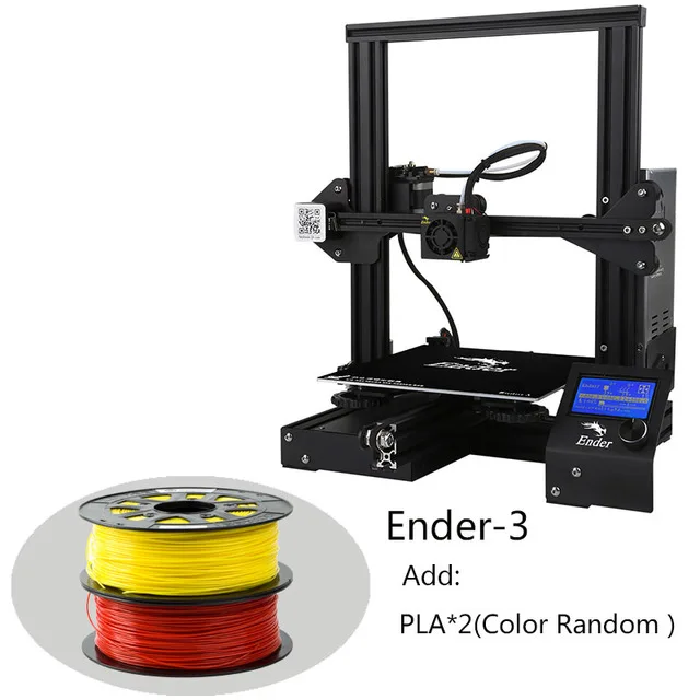 CREALITY 3d принтер Ender-3/Ender-3X улучшенное закаленное стекло опционально, V-slot Resume power Failed Printing DIY KIT Hotbed - Цвет: Красный