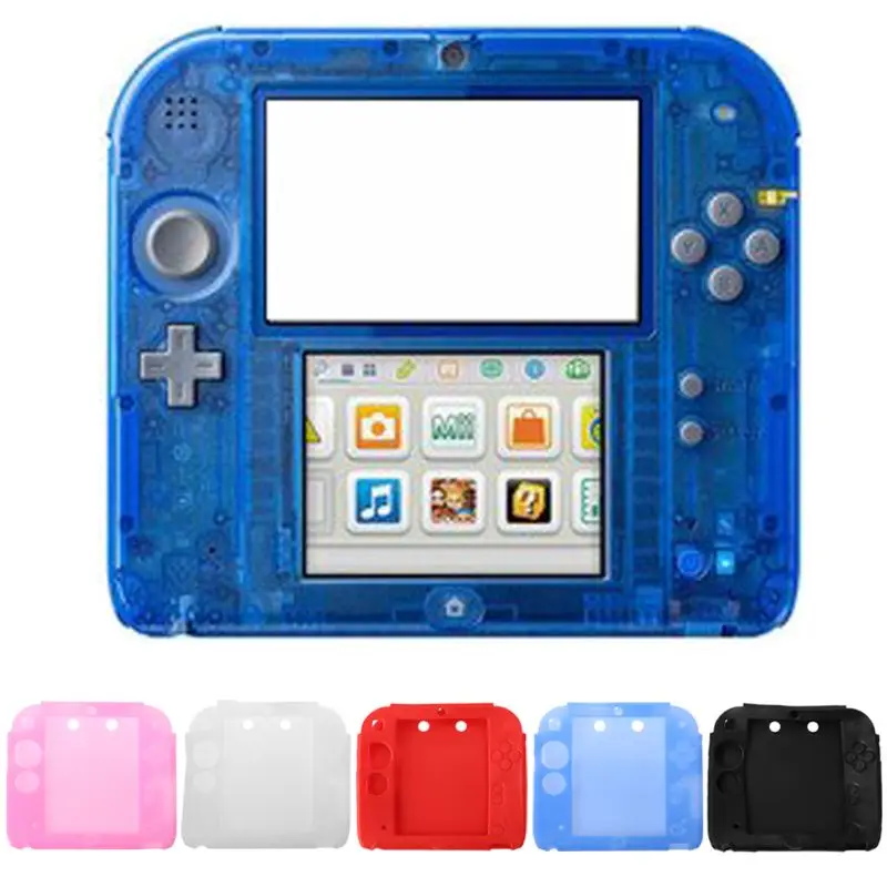 Funda protectora para Nintendo 2DS, carcasa de silicona suave