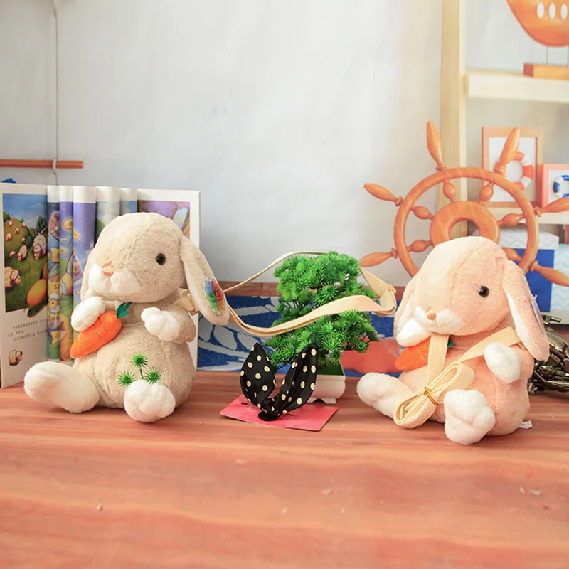 20-30 см милые плюшевые игрушки Детский рюкзак сумка для девочек Мягкие и плюшевые животные кролик плюшевые рюкзаки подарки для девочек