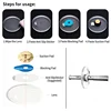 Transparent Anti Slip Sticker Protection Lens Processing Resist Skid Film Blocking Pads Clear Double Sided Glue Disc for Glasses 4