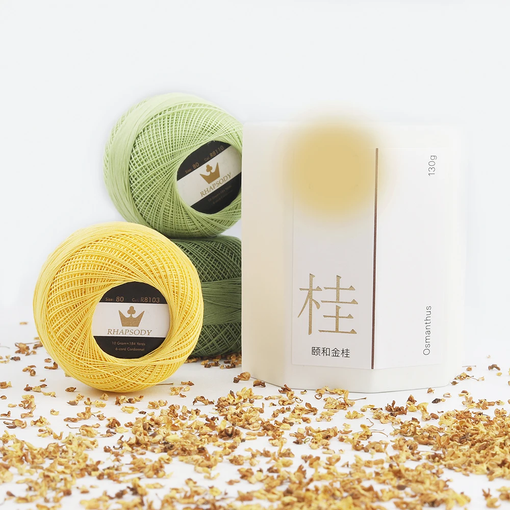 Knitting Supplies Rhapsody Premium Pearl Cotton Thread Size 80 184Yds 10 Grams Each Ball For Knitting Crochet Tatting
