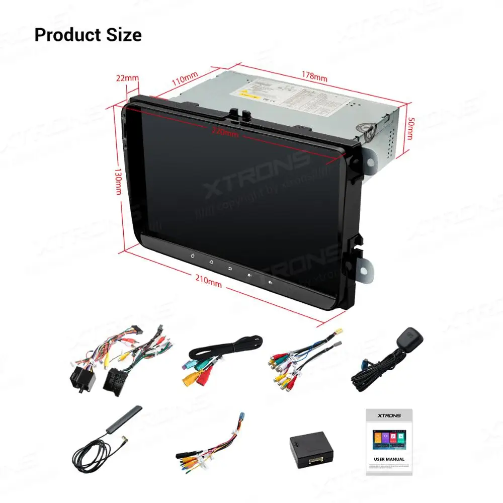 Excellent 9" Android 9.0 OS Car Multimedia Navigation GPS Radio for Volkswagen Caddy 2003-2015 & Amarok 2010-2015 & Beetle 2011-2015 5