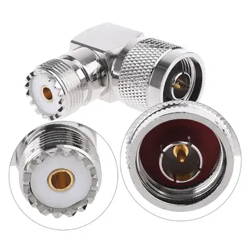 

2020New Stainless Steel RF Coaxial Coax Adapter N Male to M Female Right Angle Metal Converter for Wireless LAN Devices Antennas