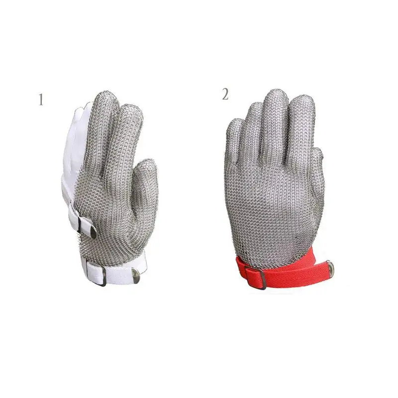  Protective Glove Stainless Steel Mesh Cutting Resistant Chain Mail Chain for Kitchen Butcher S - 4000145349322