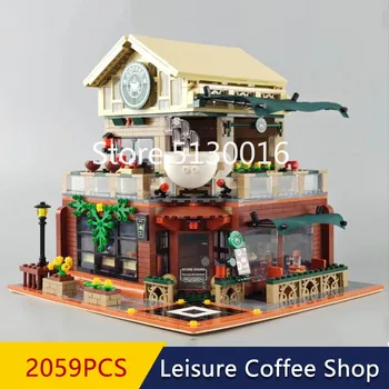 

In Stock Sembo Creator Mini City Street View Series Casual Coffee House Model Building Blocks Bricks Toys 601093 2059PCS