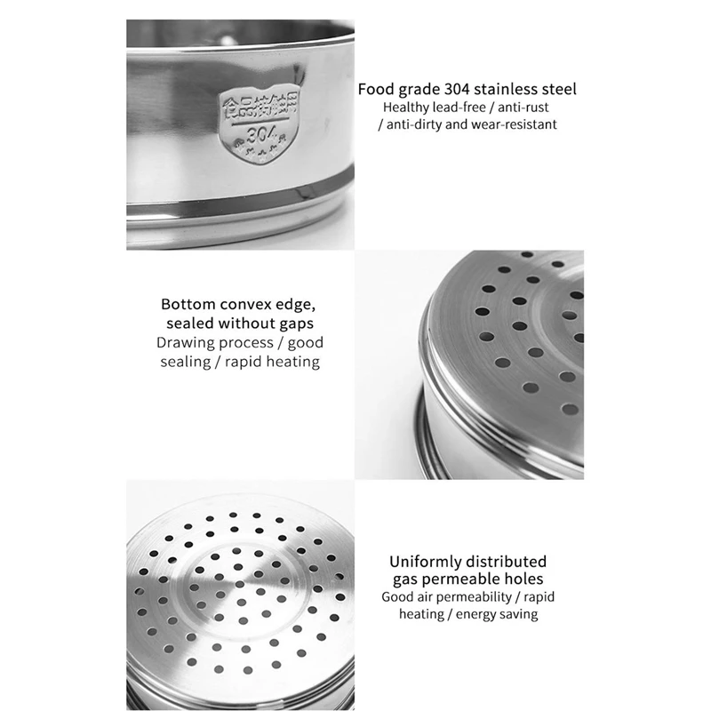 Stainless Steel Steamer Rack Thickening Food Steam Rack with Double Ear for Soup Pot Milk Pot Kitchen Tools steamer rack,steamer basket