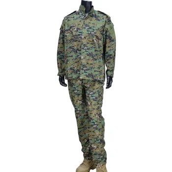 

Military Army Uniform Airsoft Tactical BDU Combat Suit Woodland Camouflage Battlefield Training Clothes Men's Hunting Clothing