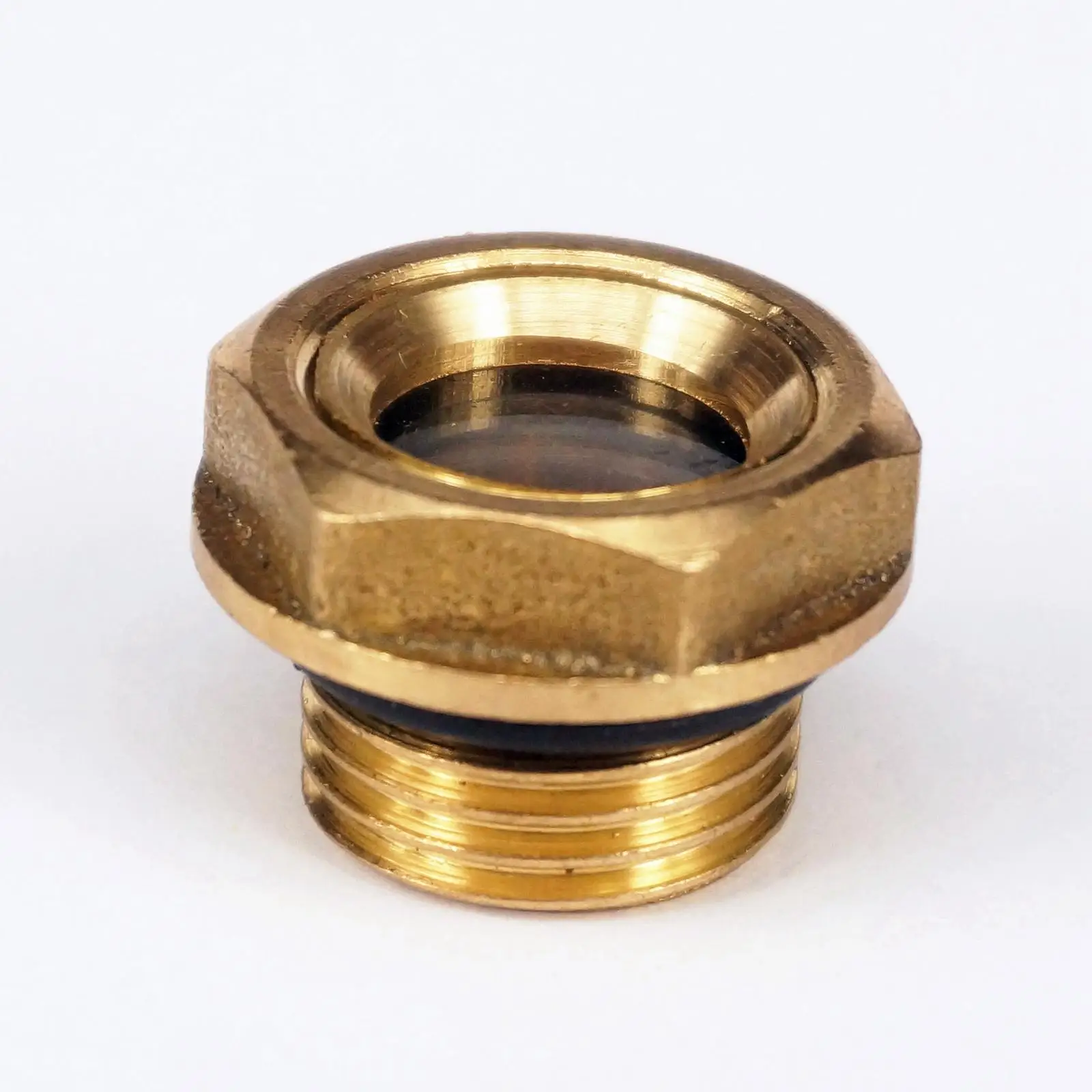 Male Brass Oil Level Sight Glass Window Hex Compressor Gearbox M10/M12/M14/M16/M20/M22/M24/M27/M30 1/4" 3/8" 1/2" 3/4" 1" hose pipe fitting pipe fitting water pipe fitting