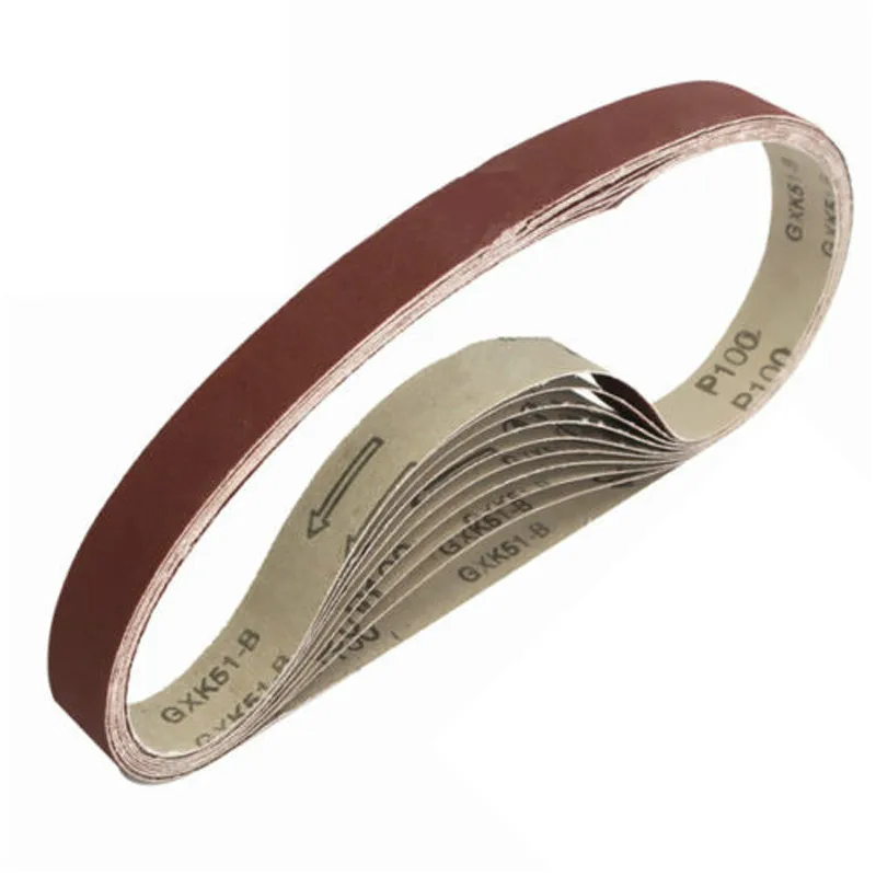 DWZ 10PCS 760mmx25mm Abrasive 120 Grit Sanding Belts Fits For Rexon Clarke New