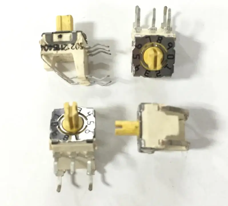 

5PCS/LOT Shineful import 7*7 rotary dial switch, 0-9 switch, 10 gear 3:2, positive code 310.102.1