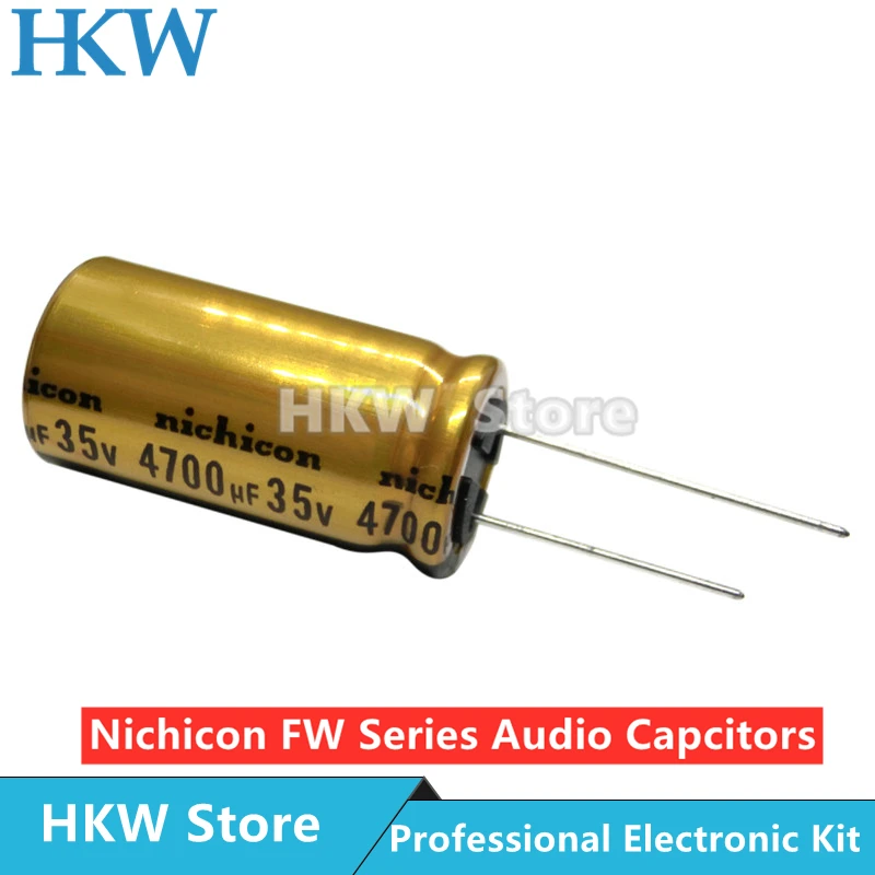 Nichicon UFW Series Audio Grade Electrolytic Capacitors  50V 2  Pack 