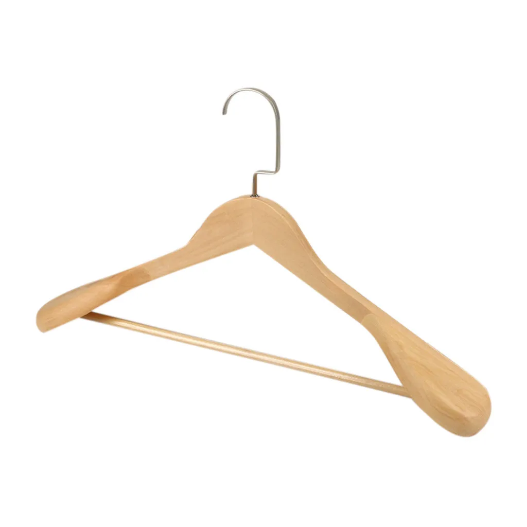 High-Grade Wide Shoulder Wooden Coat Hangers- Solid Wood Suit Hanger