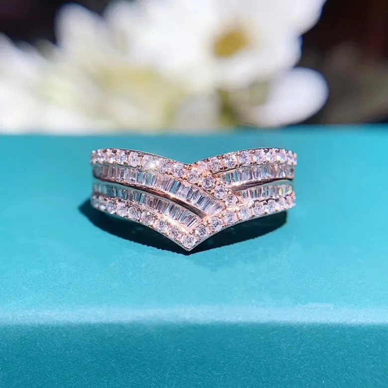 AEAW 18 к белое золото 0.6CT GF цвет ювелирные изделия лучистой огранки круглой алмаз