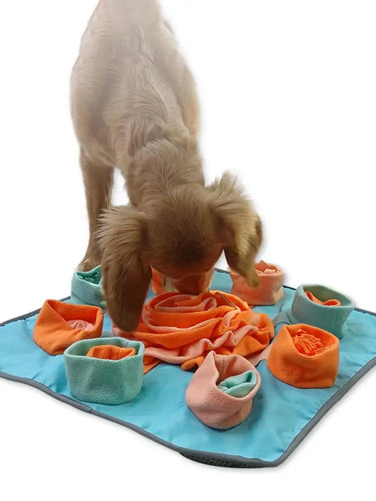 

Pet Sniffing Mat Anti-Choking Pet Dog Feeding Mat Puppy Pet Training Blanket Relieve Stress Nosework Puzzle Toy Pet Nose Pad