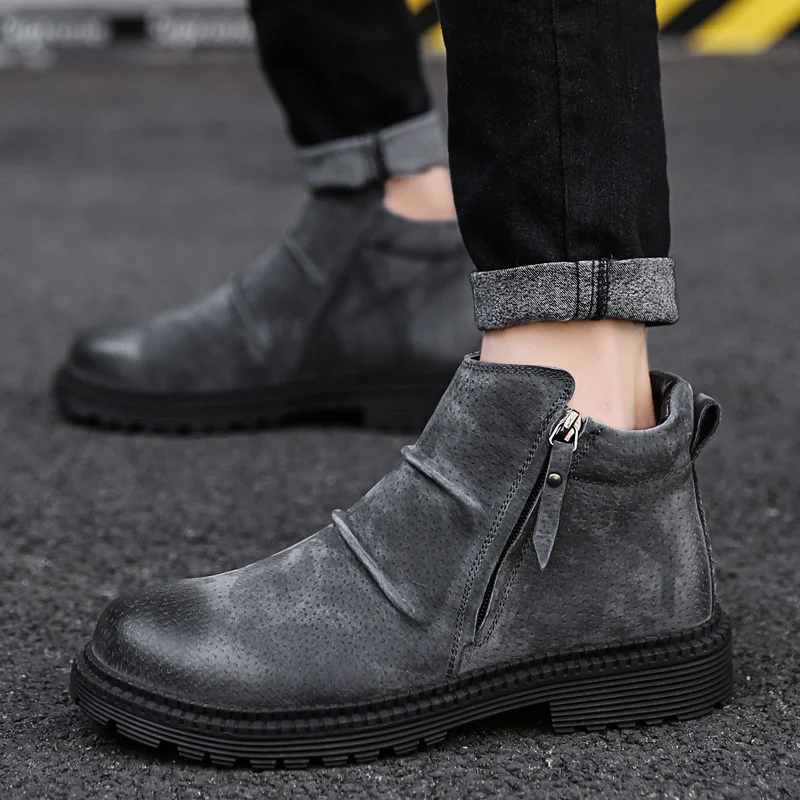 39-47 boots men comfortable brand fashion 2019 boots leather #NX6669 39-47 boots men comfortable brand fashion 2019 boots leather #NX6669