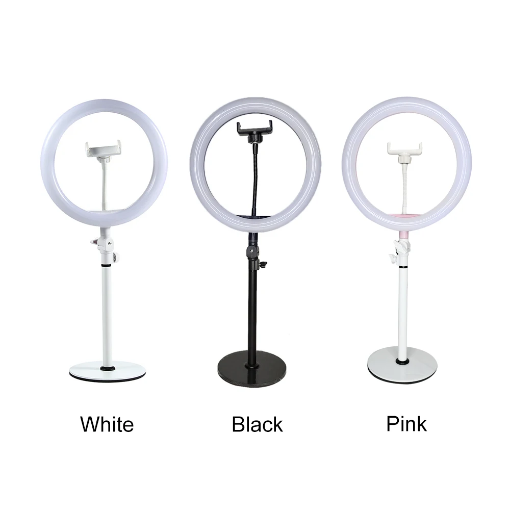 10" LED Ring Light for Makeup Mirror Fill Light Dimmable Lamp Studio Photo Phone Video Live Photography Selfie Light USB Cable