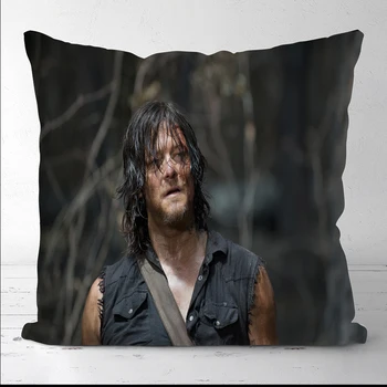 

Custom Walking Dead Decorative Pillowcase Square Zippered Pillow Cover Best Gift Zipper Polyester (One Side)@2020615-1-6