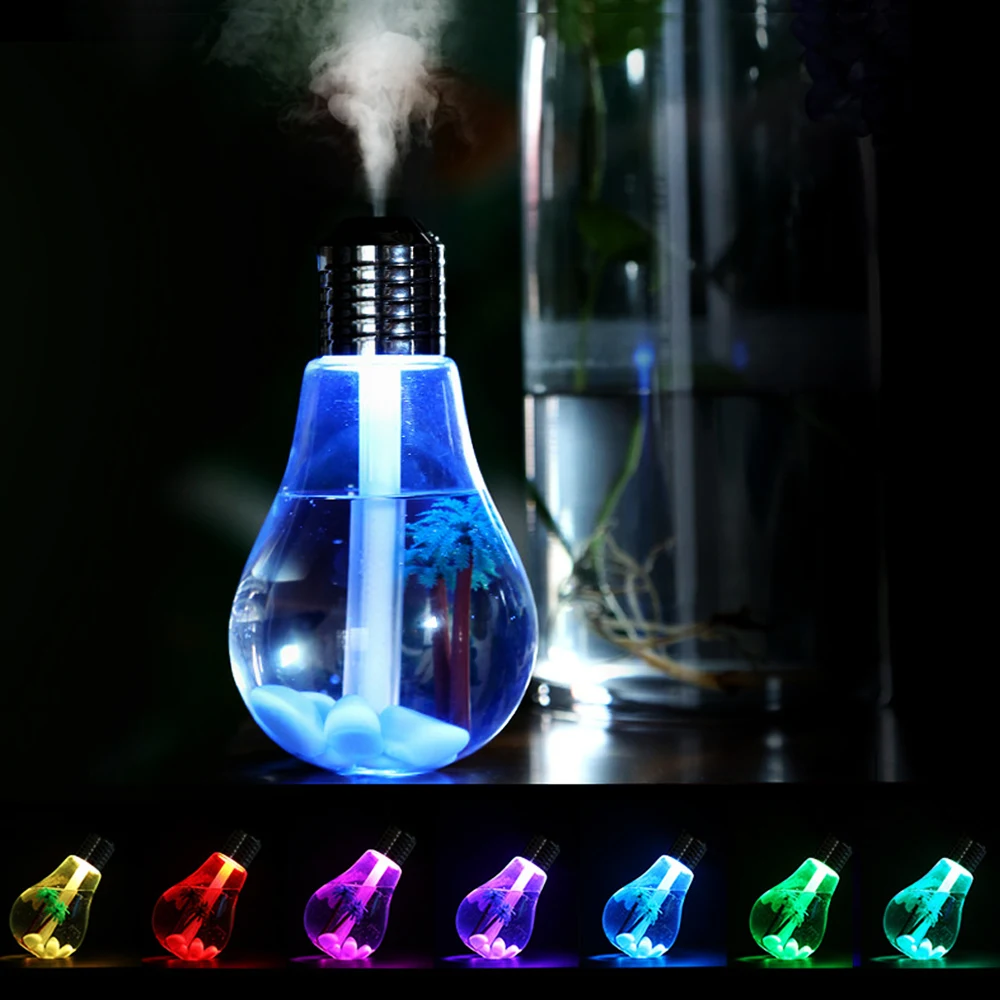 

Air Freshener Mist Maker 400ml LED Lamp Air Ultrasonic Humidifier LED Night Light for Car Essential Oil Diffuser Atomizer