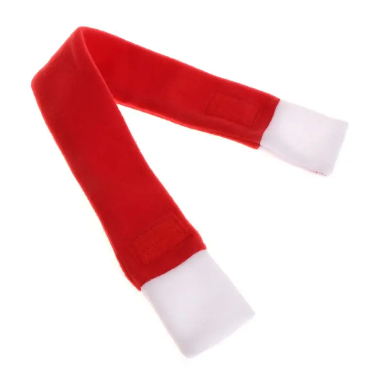 1 1 Set Christmas Pet Hat Scarf Triangle Cap Scarves Dog Puppy Cat Kitten Gifts Halloween Cosplay Costume Funny Decoration Red