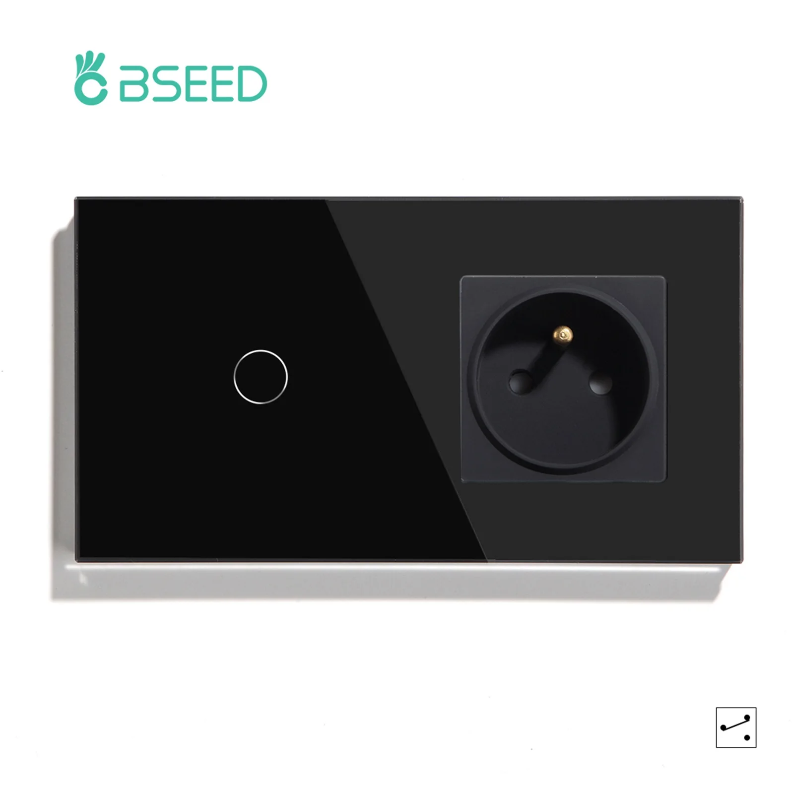 Сенсорный выключатель BSEED Стандартный с черной/белой/золотистой панелью |
