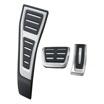 

Stainless steel Car Accessories FOR Q7 2016 2017 2018 AT RHD Foot Rest Gas Modify Pedal Decoration Plate Pad 3PCS