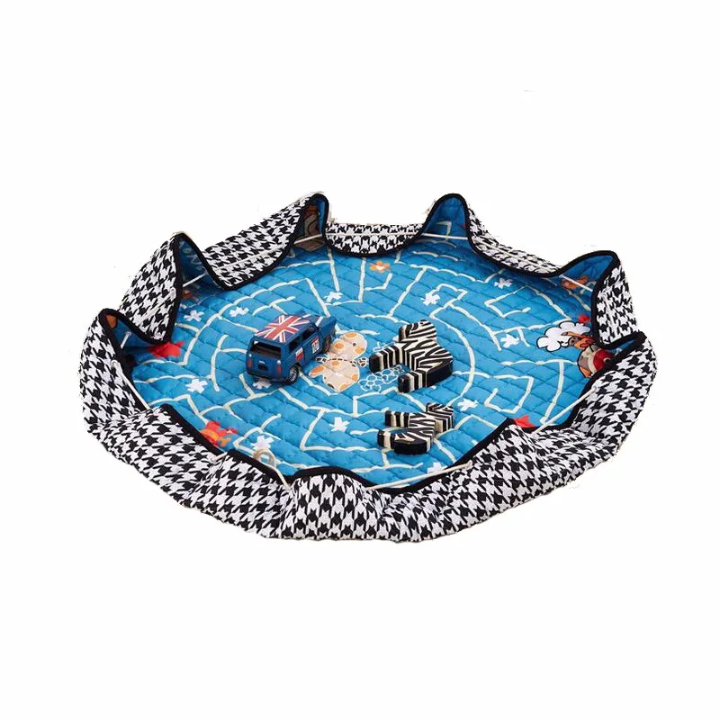 150cm Baby Play Mat Game Blanket Pad Kids Carpet Climb Crawling Sundries Pouch Toys Storage Bag 1pc | Игрушки и хобби