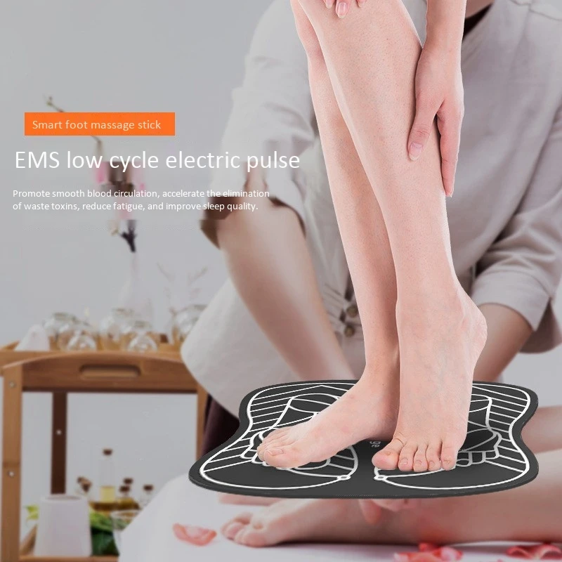 

EMS Electric Foot Stimulator Massager Full Automatic Foot Massager Pad for Men Women Foot Trainer Accessories