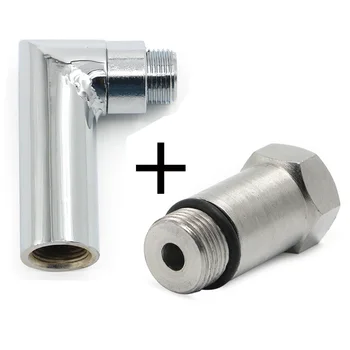 

2Pcs Check Engine Light Eliminator Adapter Car Oxygen O2 Sensor Exhaust Sensors 90 Degree Angled Extension Spacer M18 X 1.5