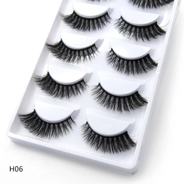 Pairs Multipack 3D Mink Lashes False Eyelashes Handmade Wispy Fluffy Long Lashes Natural Eye Makeup Tools Eye Lashes H13 E08