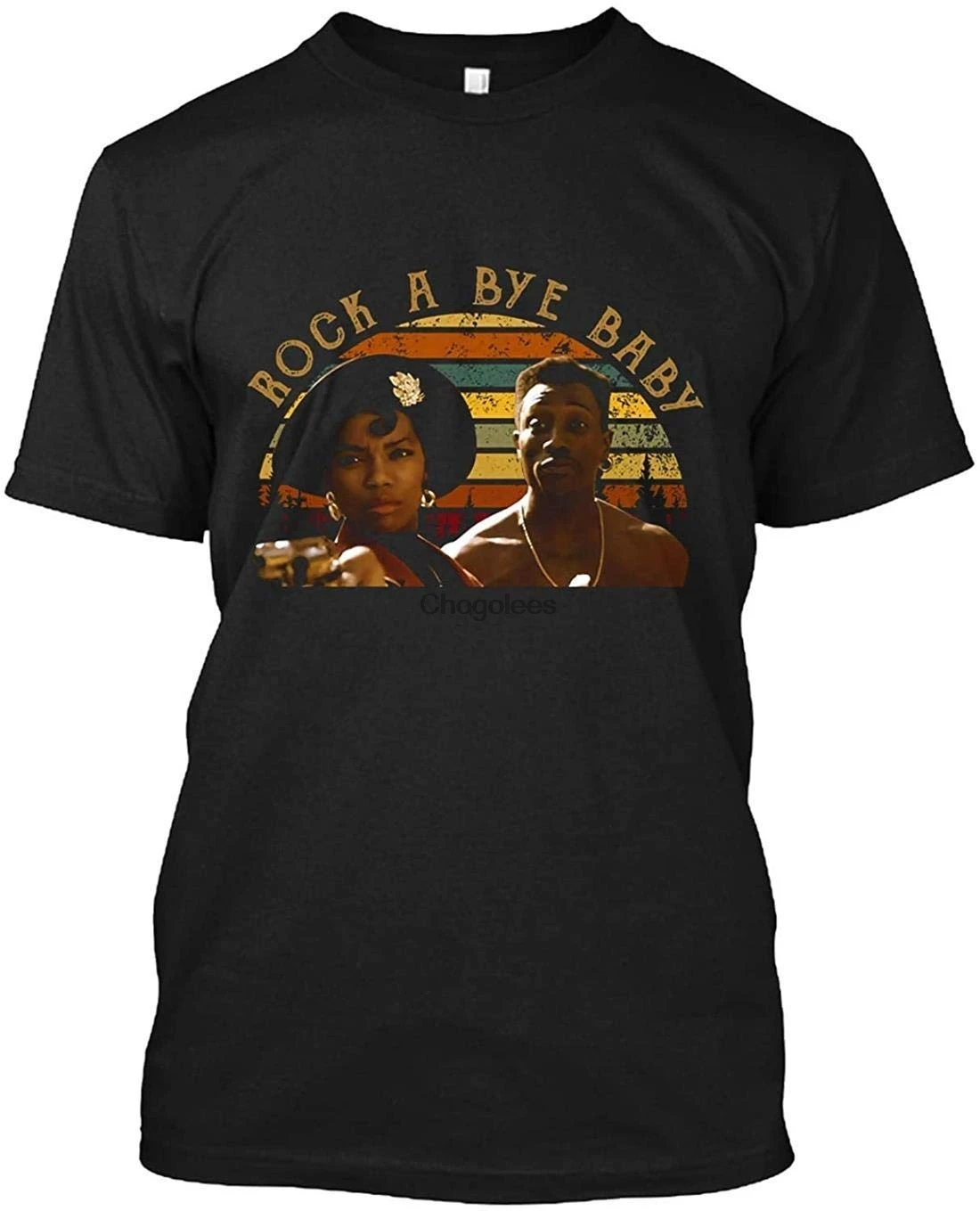 Rock A Bye Baby Short Sleeve om Size for Men Women Unisex T-Shirt |