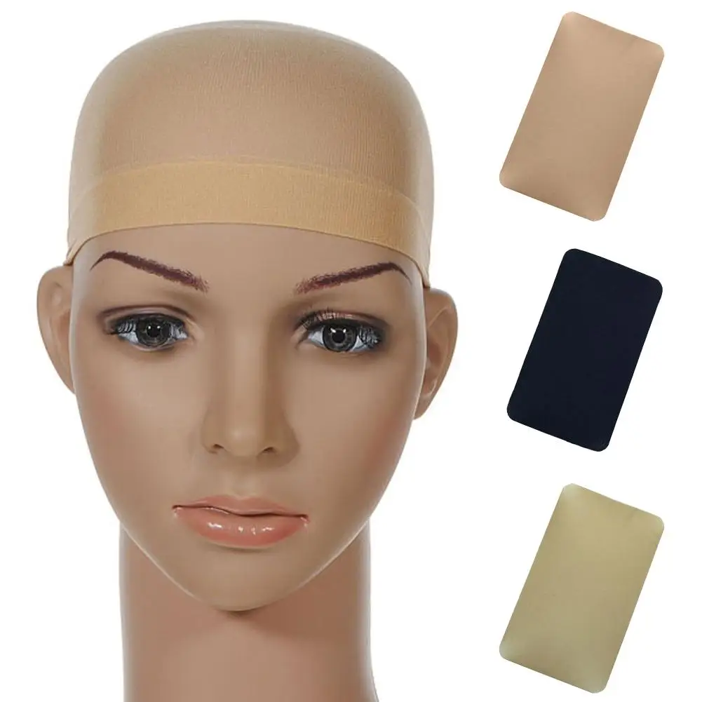 2 uds. De gorros elásticos para peluca, de malla elástica de nailon, suave, Color sólido