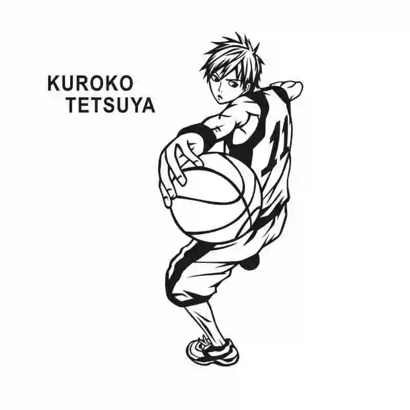 Pegatina Kuroko no Basket Sticker Anime Cartoon Tetsyta Car Decal Sticker Vinyl Wall Stickers Decor Home Decoration