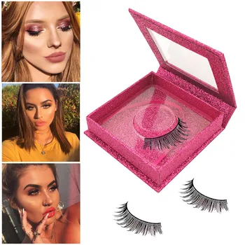 

10pcs Wholesale Square False Eyelash Packaging Box for Holding 1 Pair Eyelashes Fake 3D Mink eyelashes Boxes Faux Cils Lash Case