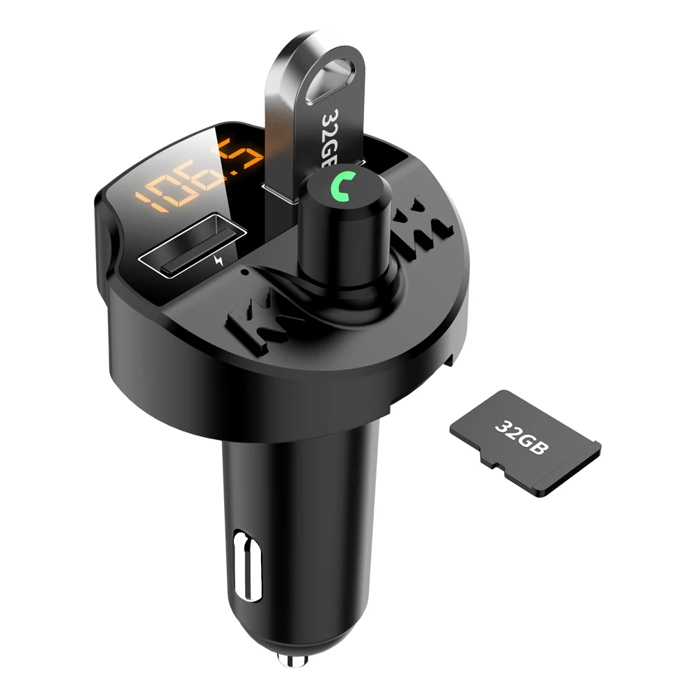 Новый цифровой fm-передатчик напряжение LCD двойной USB быстрое зарядное устройство